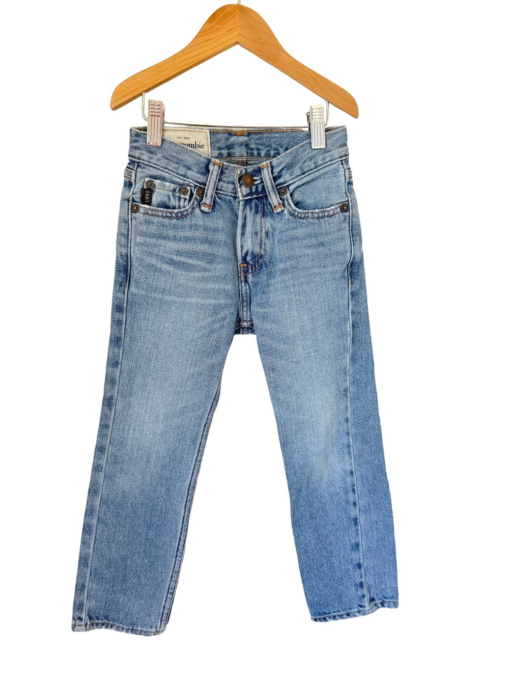 Abercrombie & Fitch Light Blue Kids Straight-Leg Jeans